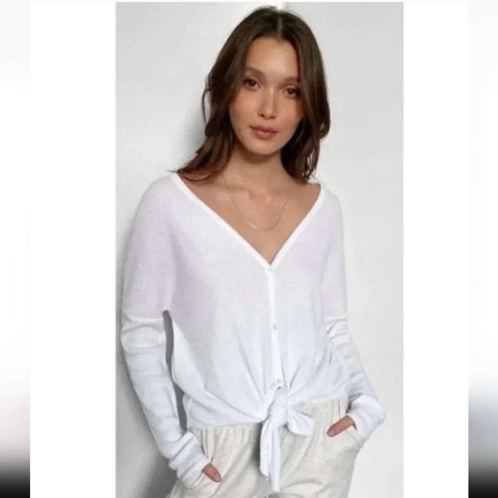 Babaton Thermal Tie Front Top, L